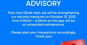 gcash advisory 31-10-23